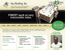 Tablet Screenshot of incaroofing.com